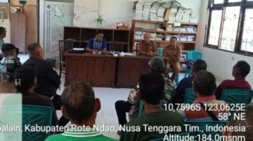 Dinas Pertanian dan Ketahanan Pangan Rote Ndao Imbau Kelompok Tani Pasang Papan Nama Resmi